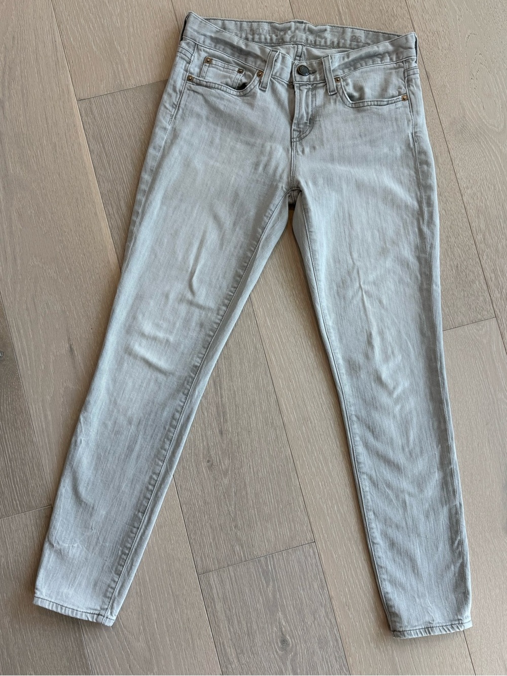 J Crew Women's Light Gray Ankle Jeans